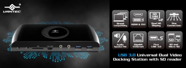 Vantec Dual Video Docking Station