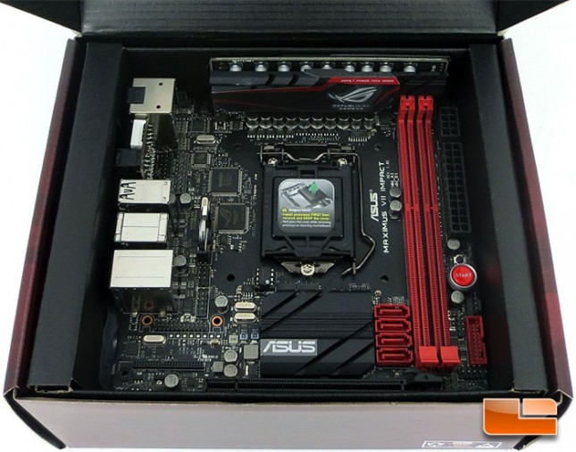 ASUS Maximus VII Impact Motherboard Retail Packaging