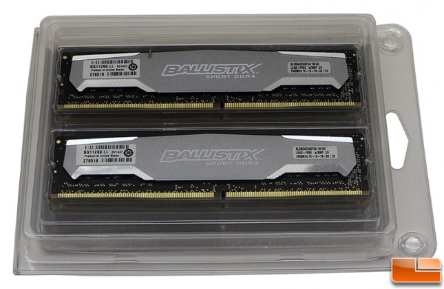 Crucial Ballistix Sport DDR4 Memory