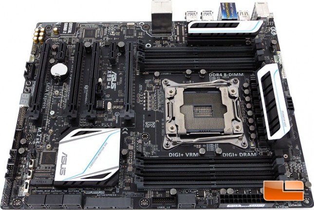 ASUS X99A Intel X99 Motherboard Layout