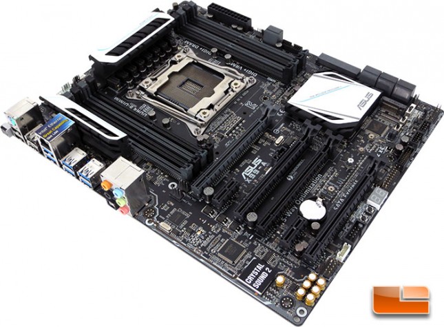 ASUS X99A Intel X99 Motherboard Layout