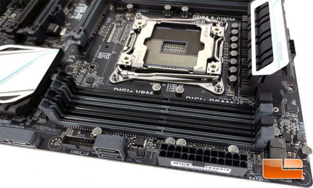 ASUS X99A Intel X99 Motherboard Layout