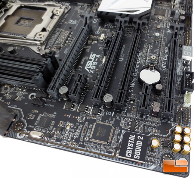 ASUS X99A Intel X99 Motherboard Layout