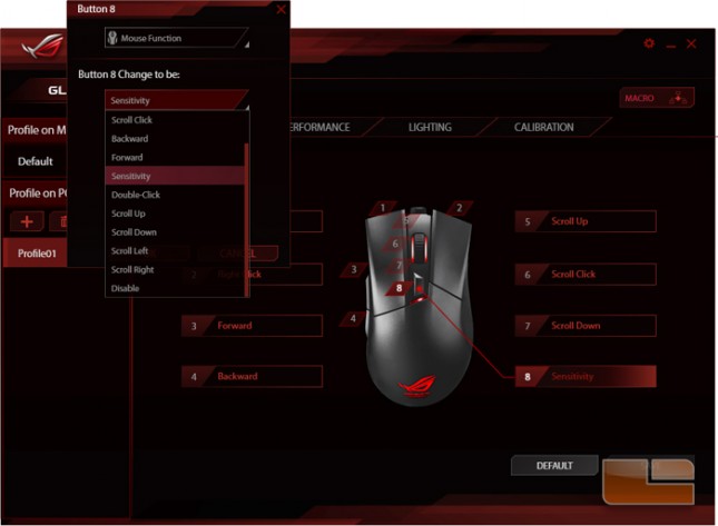 ASUS ROG Gladius Armoury Software