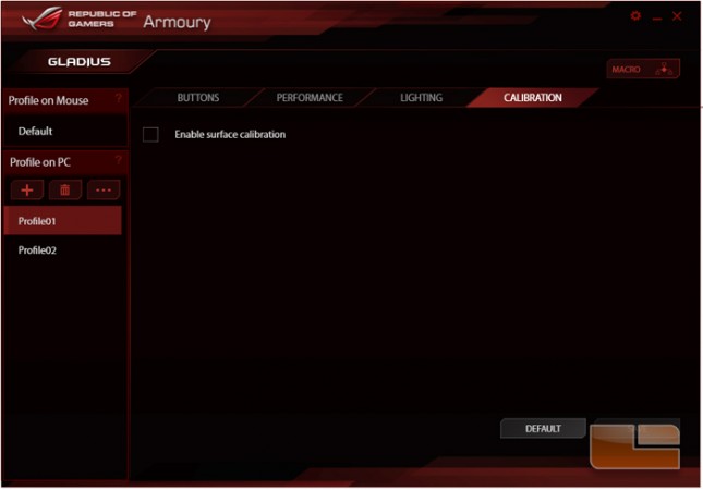 ASUS ROG Gladius Armoury Software