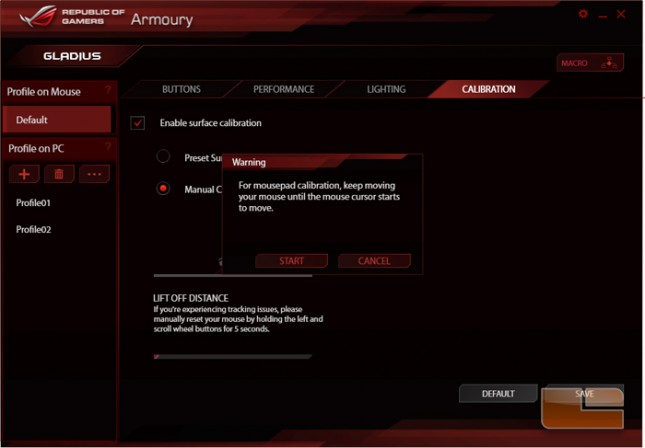 ASUS ROG Gladius Armoury Software