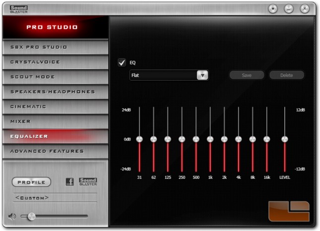 Sound Blaster Z-Series Control Panel