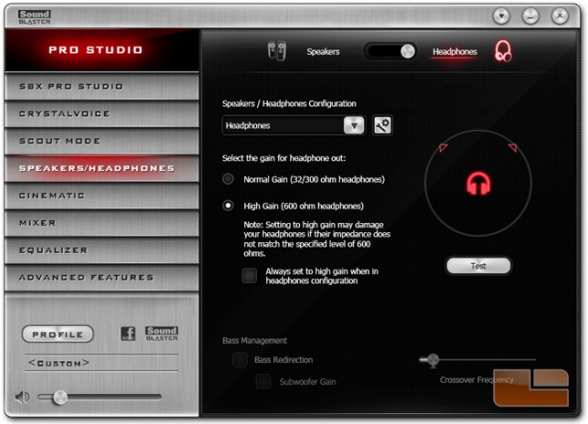 Sound Blaster Z-Series Control Panel