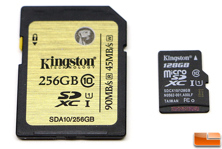 Kingston Class 10 UHS-I SDXC 256GB and MicroSD 128GB Review - Legit Reviews