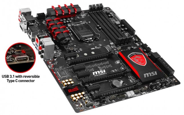 USB Type-C motherboard