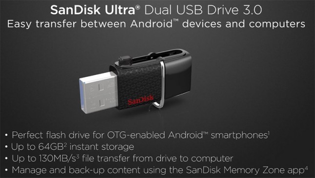 SanDisk Ultra Dual USB Drive 3.0 #CES2015