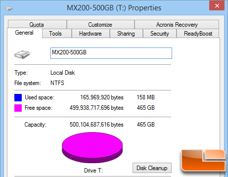 Crucial MX200 Properties