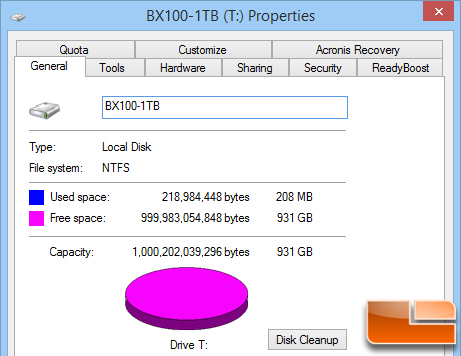 Crucial BX100 Properties