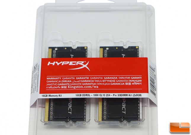Kingston HyperX Impact 16GB DDR3L Kit