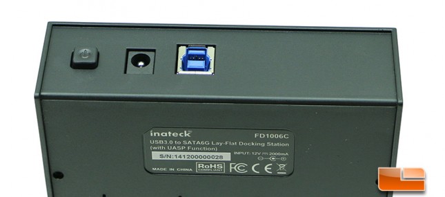 Inateck FD1006C Power Switch