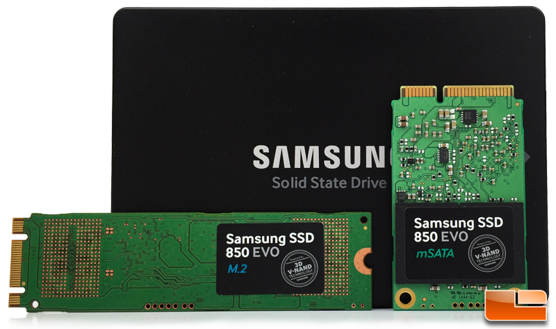 Samsung 850 Evo M.2 500GB & 850 Evo 250GB mSATA Review