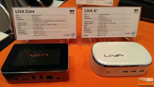 ECS Liva Core and LIVA X2