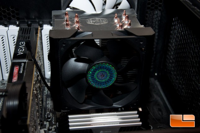 Cooler Master Hyper 612 V2 Fan Installed