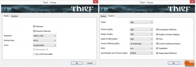 Thief Settings KLEVV