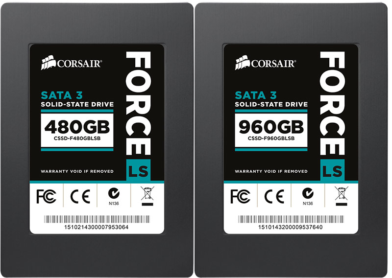 Corsair Force Series LS SSD Line Gets 960GB and 480GB Capacities