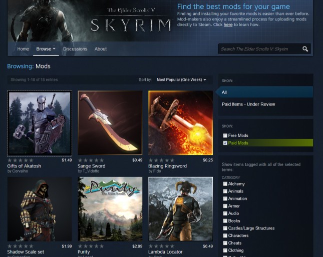 Gabe Newell addresses controversy over paid Steam mods