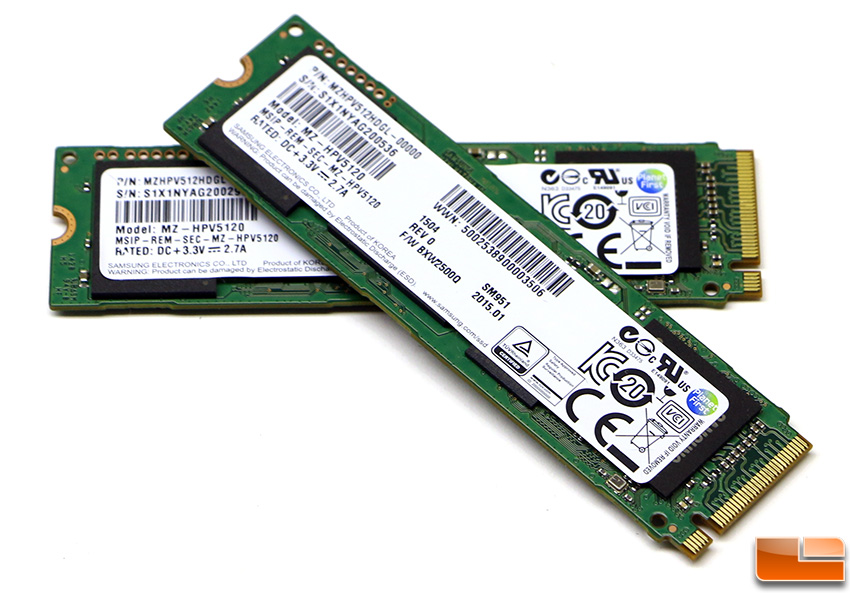 Samsung 512GB M.2 PCIe SSDs in RAID 0 - 4.5GB/s - Legit