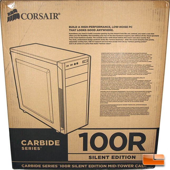 Corsair Carbide 100R Retail Packaging