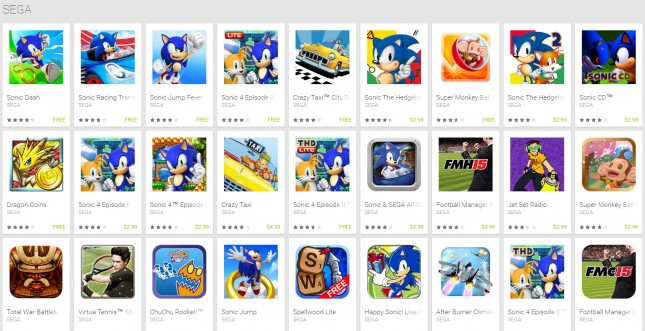 Sega Apps - Gaming