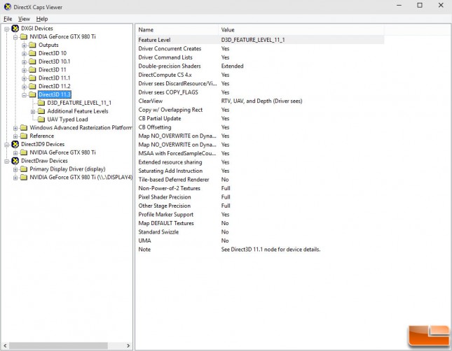 gtx 980ti DX caps viewer