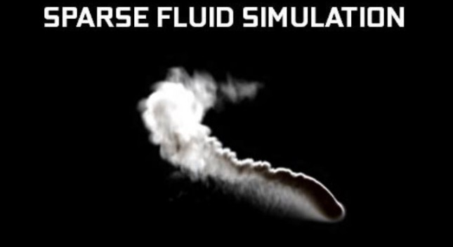 sparse fluid simulation