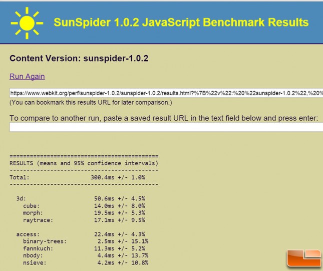 sunspider-benchmark