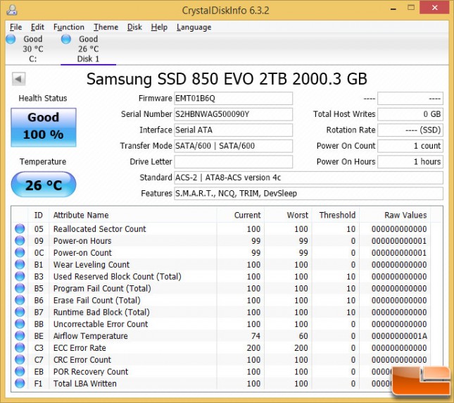 Samsung 850 Evo 2TB SSD