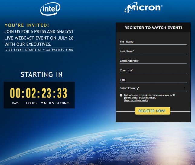 Intel Micron Event