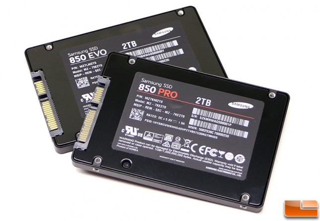 Samsung 850 Pro & 850 EVO 2TB SSDs