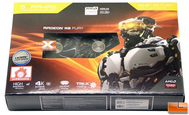 Sapphire Tri-X Radeon R9 Fury Video Card