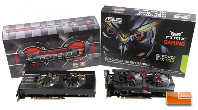 GeForce GTX 950 and Radeon HD 6950