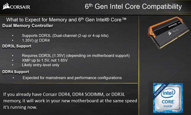 skylake memory support