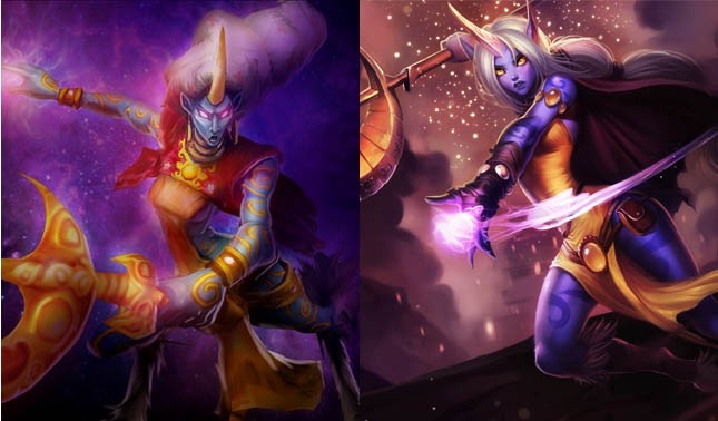 Soraka in 2009 and 2012