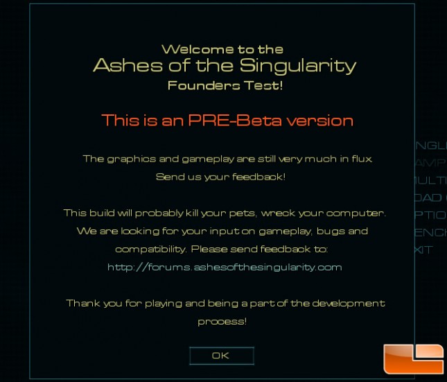 Ashes of Singularity Benchmark