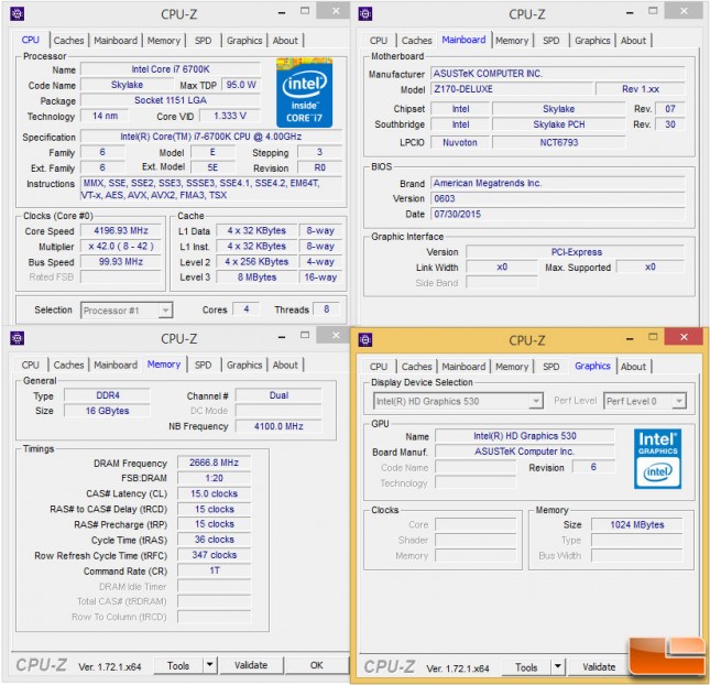 z170 settings