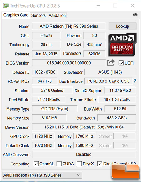 r9 390x gpu-z
