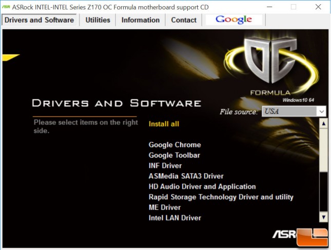ASRock-Z170-OC-Formula-Software-Drivers