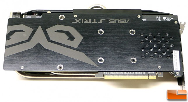 ASUS Radeon R9 390X STRIX Gaming Backplate