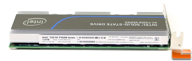 Intel SSD DC P3608 NVMe PCIe SSD Label