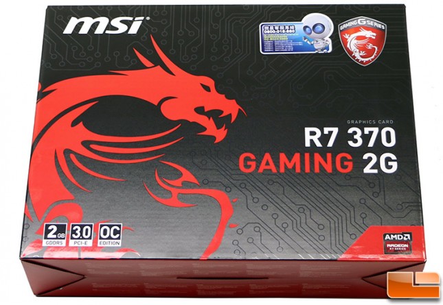 MSI R7 370 Gaming 2G Box