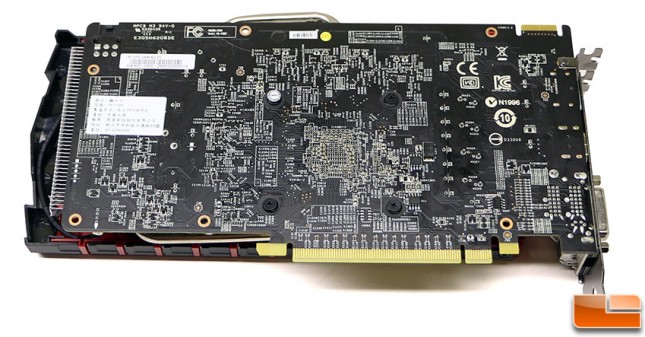 MSI R7 370 GAMING 2G Video Card Back