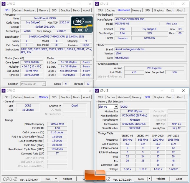 Test System Settings