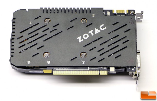Zotac Geforce GTX 950 AMP! Backplate