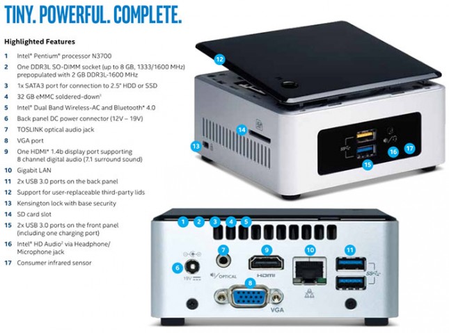 NUC5PGYH - Intel NUC Specifications