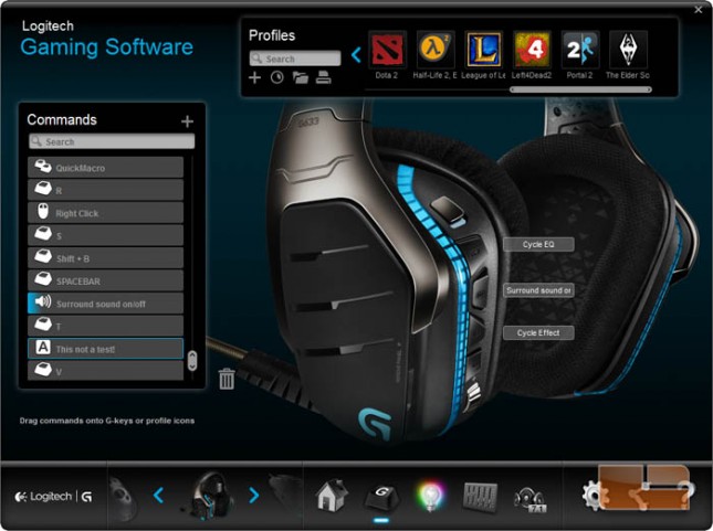 G633 Logitech Gaming Software